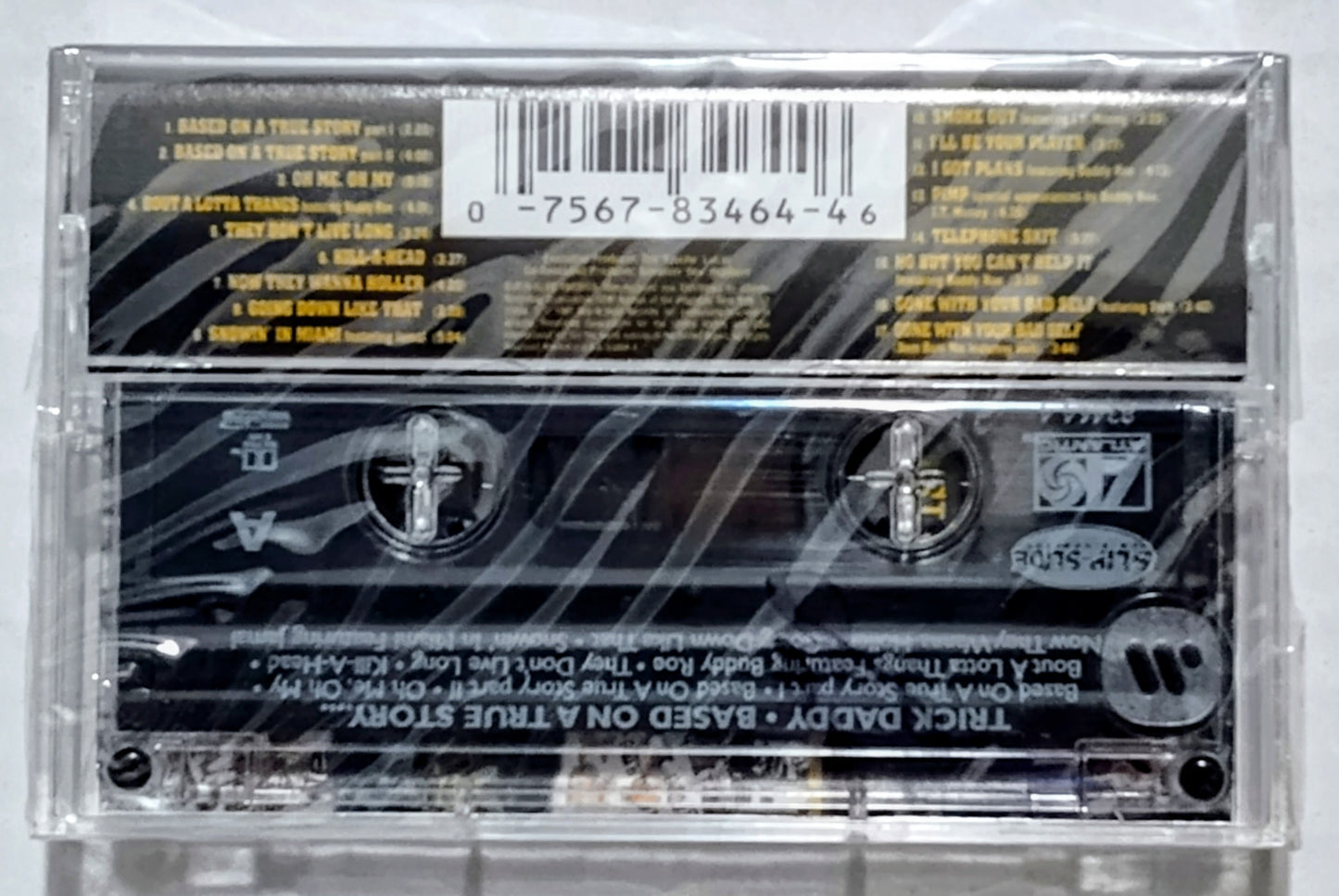 Trick Daddy - “Based On A True Story” - CASSETTE TAPE NM/M (Sealed with hype sticker; small hole in cellophane on underside of case)