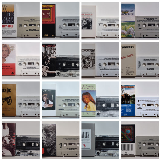 Mixed Batch #1 - "16 Assorted Classic Rock" - CASSETTE TAPES