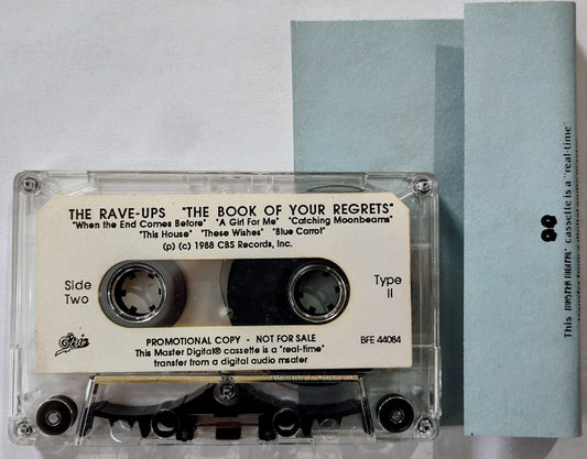 Rave-Ups, The - “The Book Of Your Regrets (Promo)” - CASSETTE TAPE NM/NM