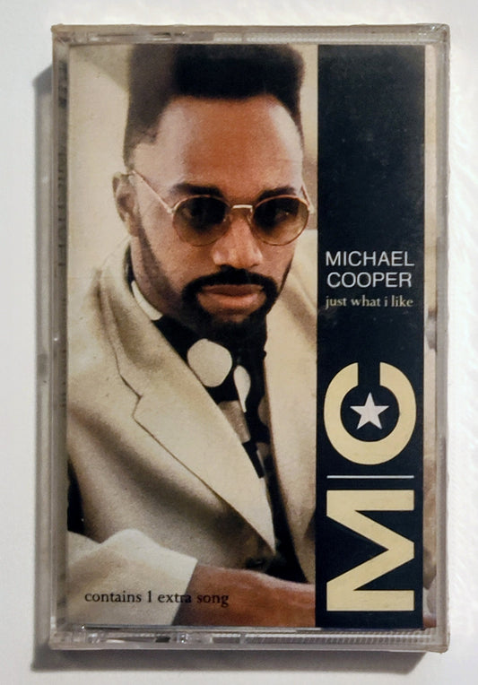 Michael Cooper- "Just What I Like" - CASSETTE TAPE (DOLBY) NM/M (Sealed; small crack on back)
