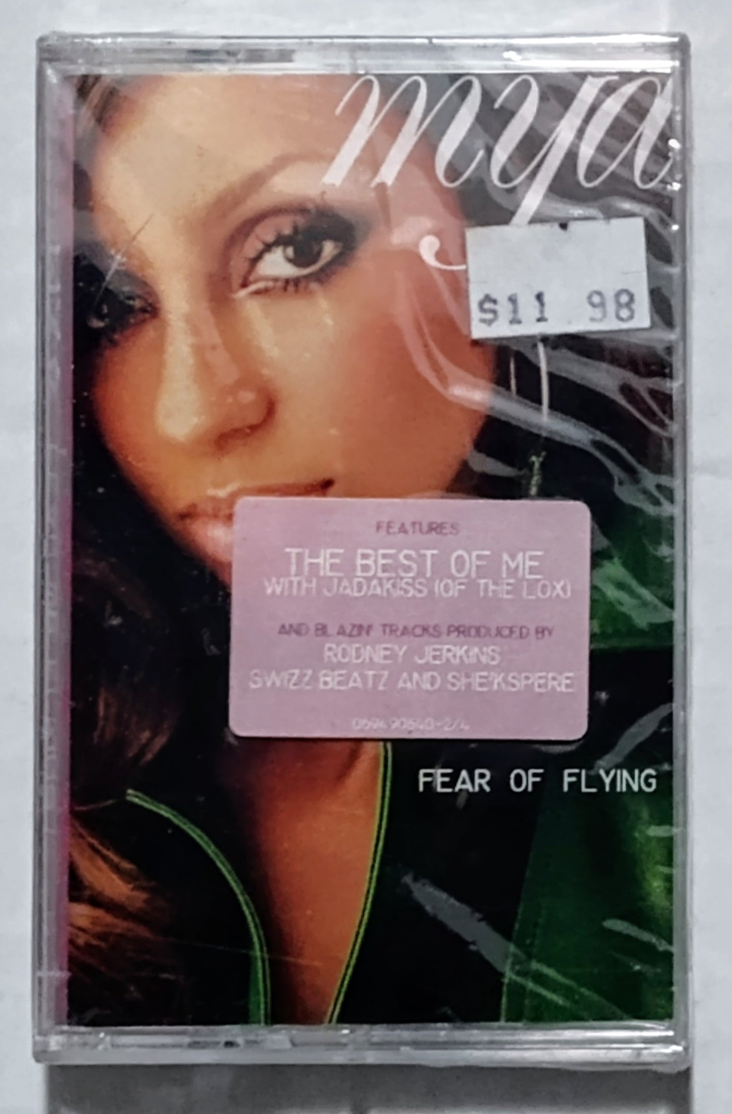 Mya - “Fear Of Flying” - CASSETTE TAPE NM/M (Sealed with hype sticker; 1cm crack in case cover)