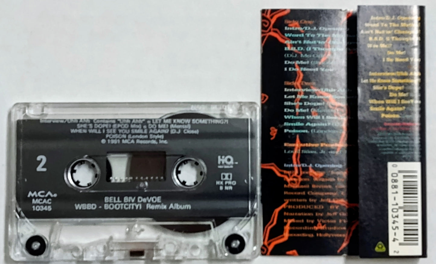 Bell Biv DeVoe - "WBBD- Bootcity! The Remix Album" - CASSETTE TAPE VG+/VG+