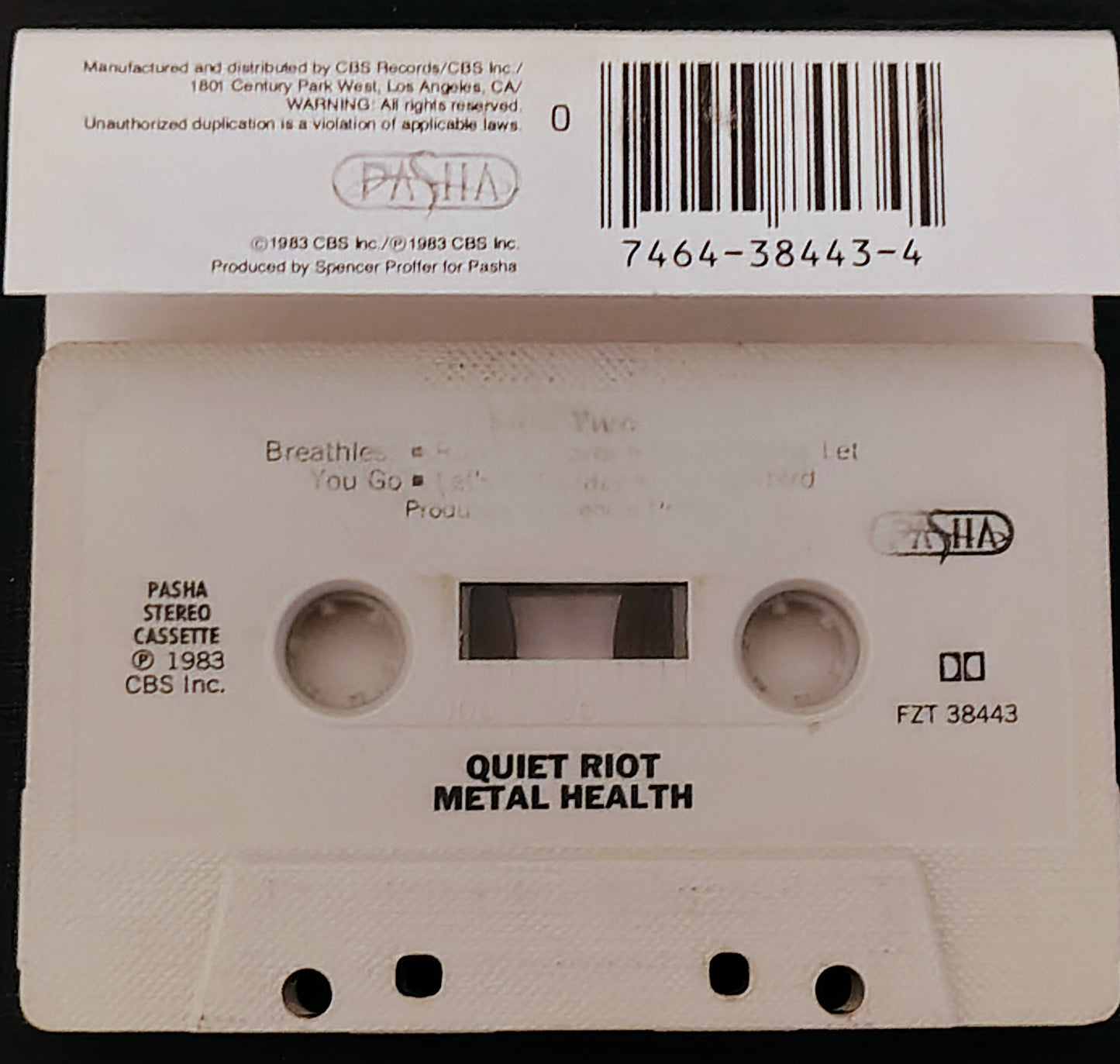 Quiet Riot - "Metal Health" - CASSETTE TAPE VG+/G+