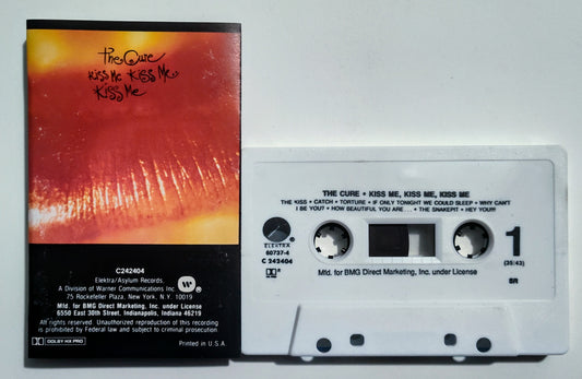 Cure, The - "Kiss Me, Kiss Me, Kiss Me" - CASSETTE TAPE (BMG) VG/VG