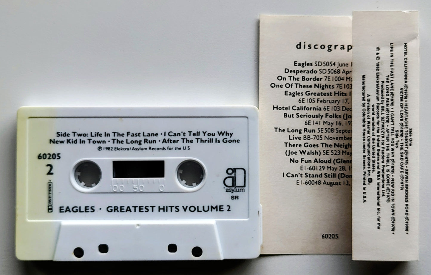 Eagles - “Greatest Hits Volume 2” - CASSETTE TAPE (Columbia House) G+/VG