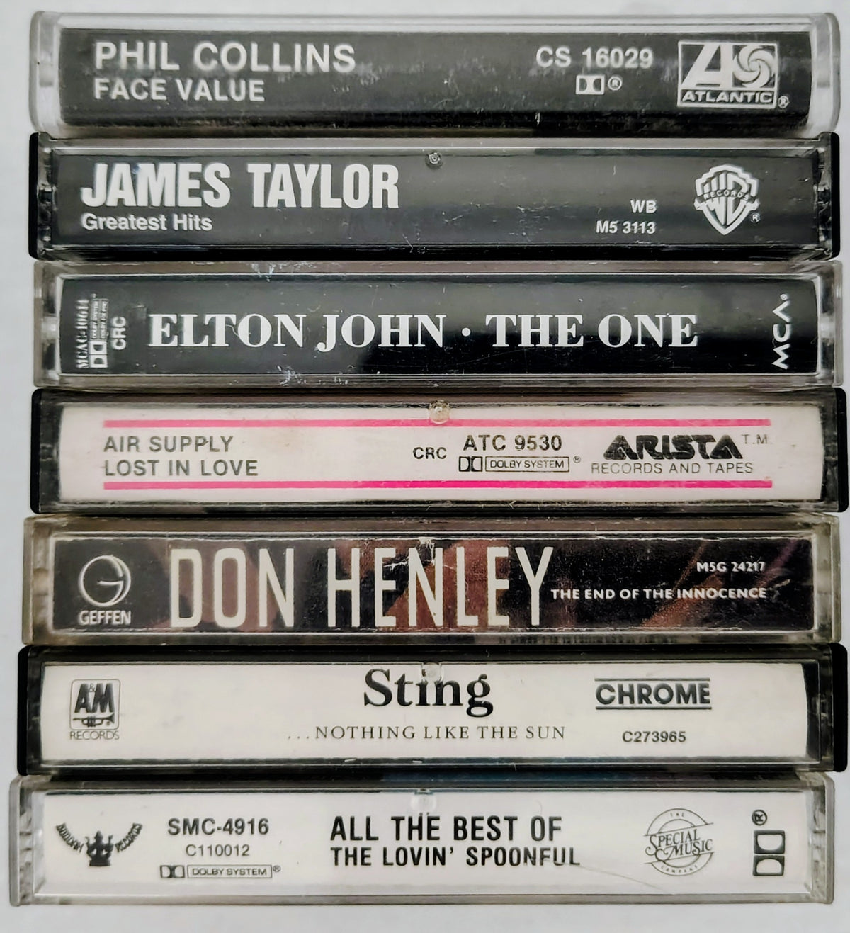 7-Tape Classic Rock Mini Batch (All Very Good overall) (Lot 5)