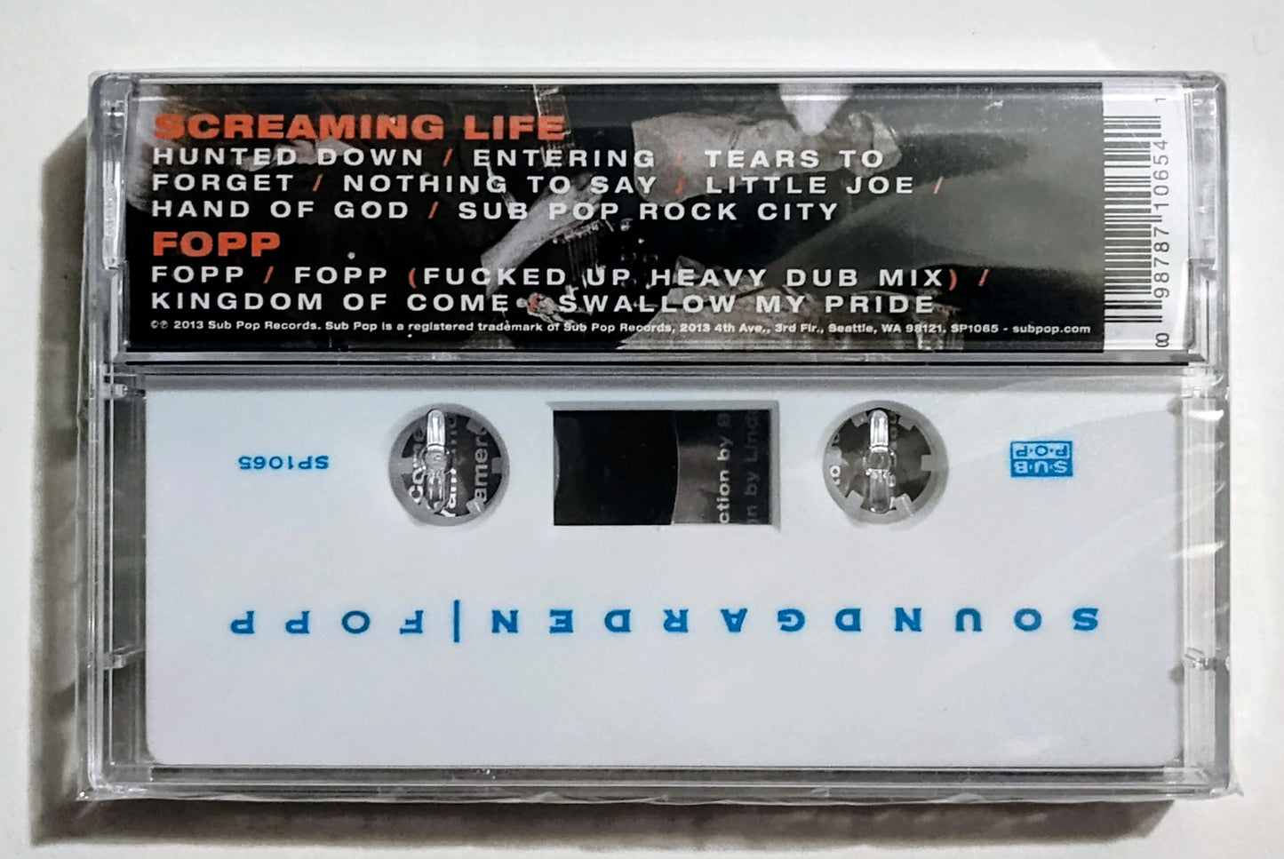 Soundgarden - "Screaming Life/ FOPP (Reissue)" - CASSETTE TAPE M/M (Sealed)