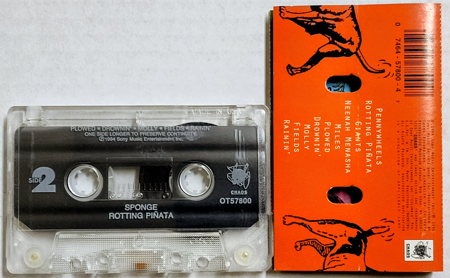 Sponge - "Rotting Piñata" - CASSETTE TAPE VG/VG