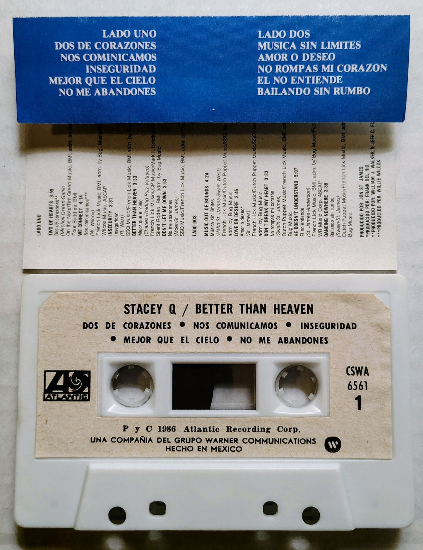 Stacey Q - “Better Than Heaven” - CASSETTE TAPE VG/VG