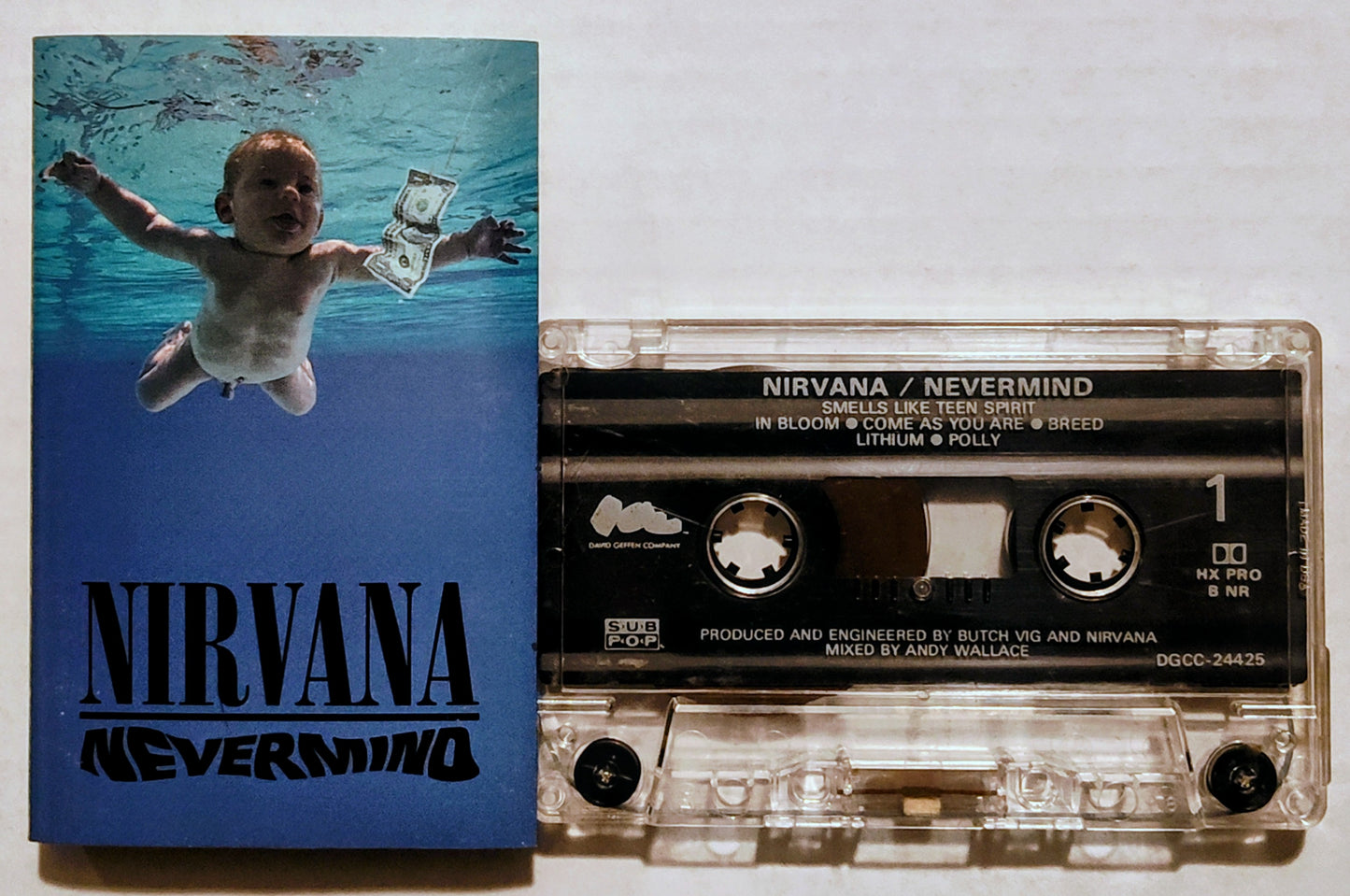 Nirvana - “Nevermind” - CASSETTE TAPE VG/G+*