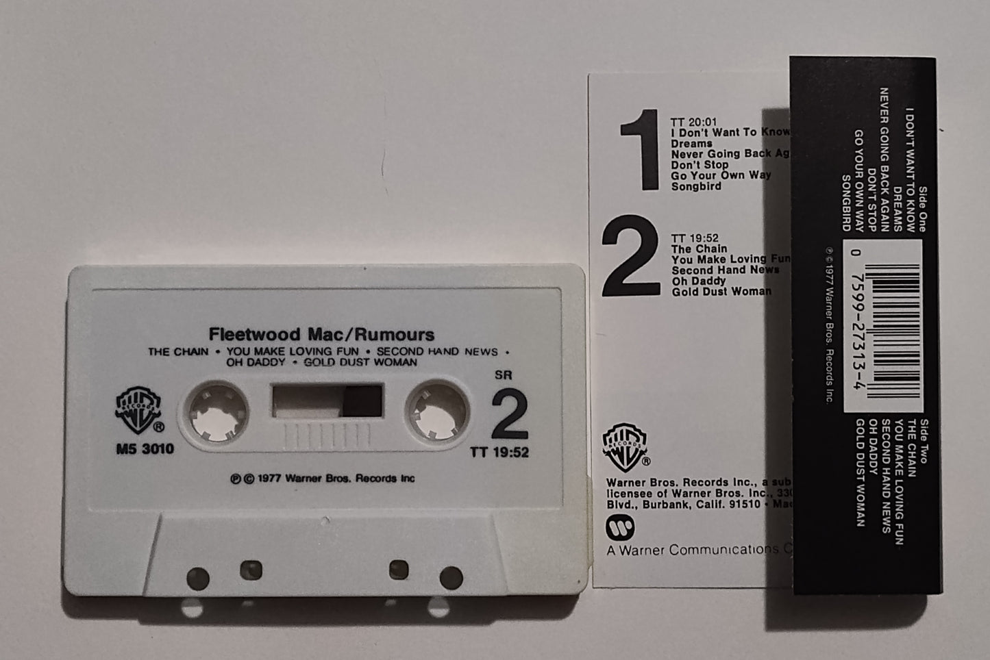 Fleetwood Mac - "Rumours" - CASSETTE TAPE VG+/VG (Shell discoloration; does not affect play)