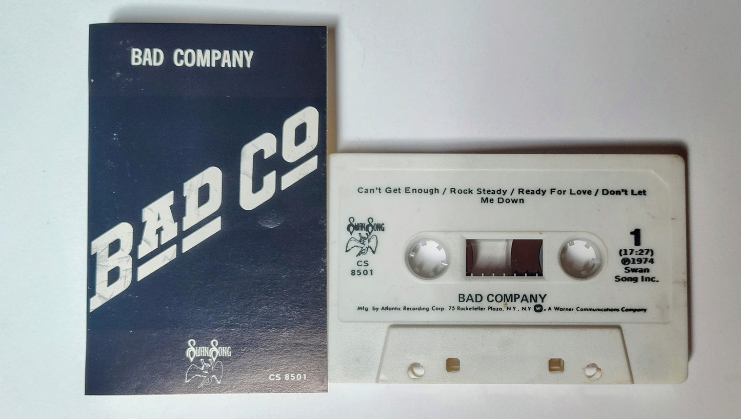 Bad Company - "Bad Company" - CASSETTE TAPE VG/VG+