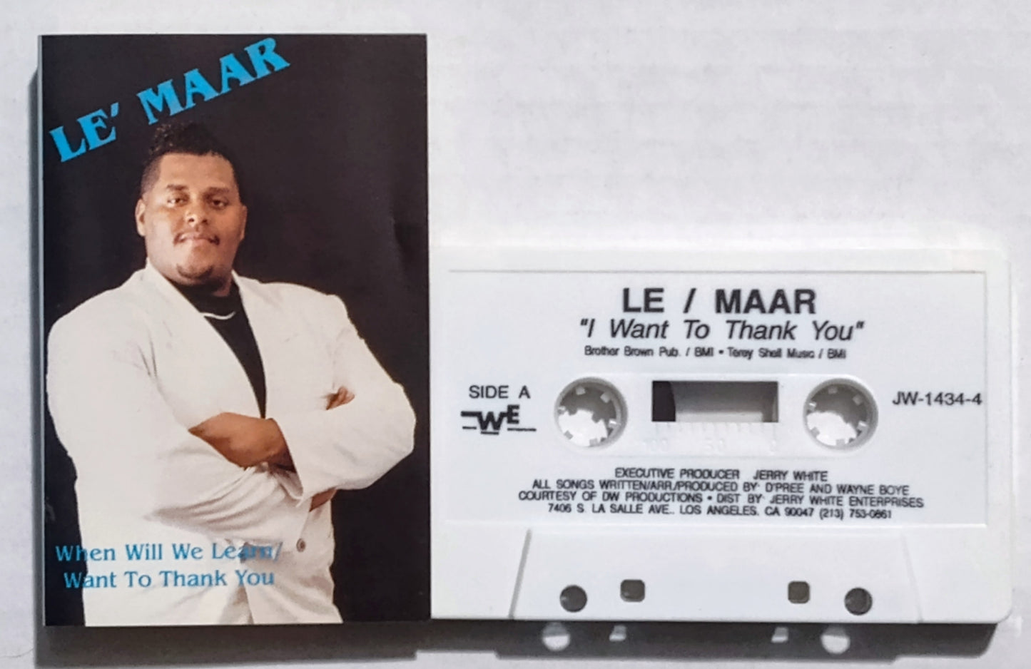 Le’Marr - “When Will We Learn/Want To Thank You” - CASSETTE TAPE VG/VG+