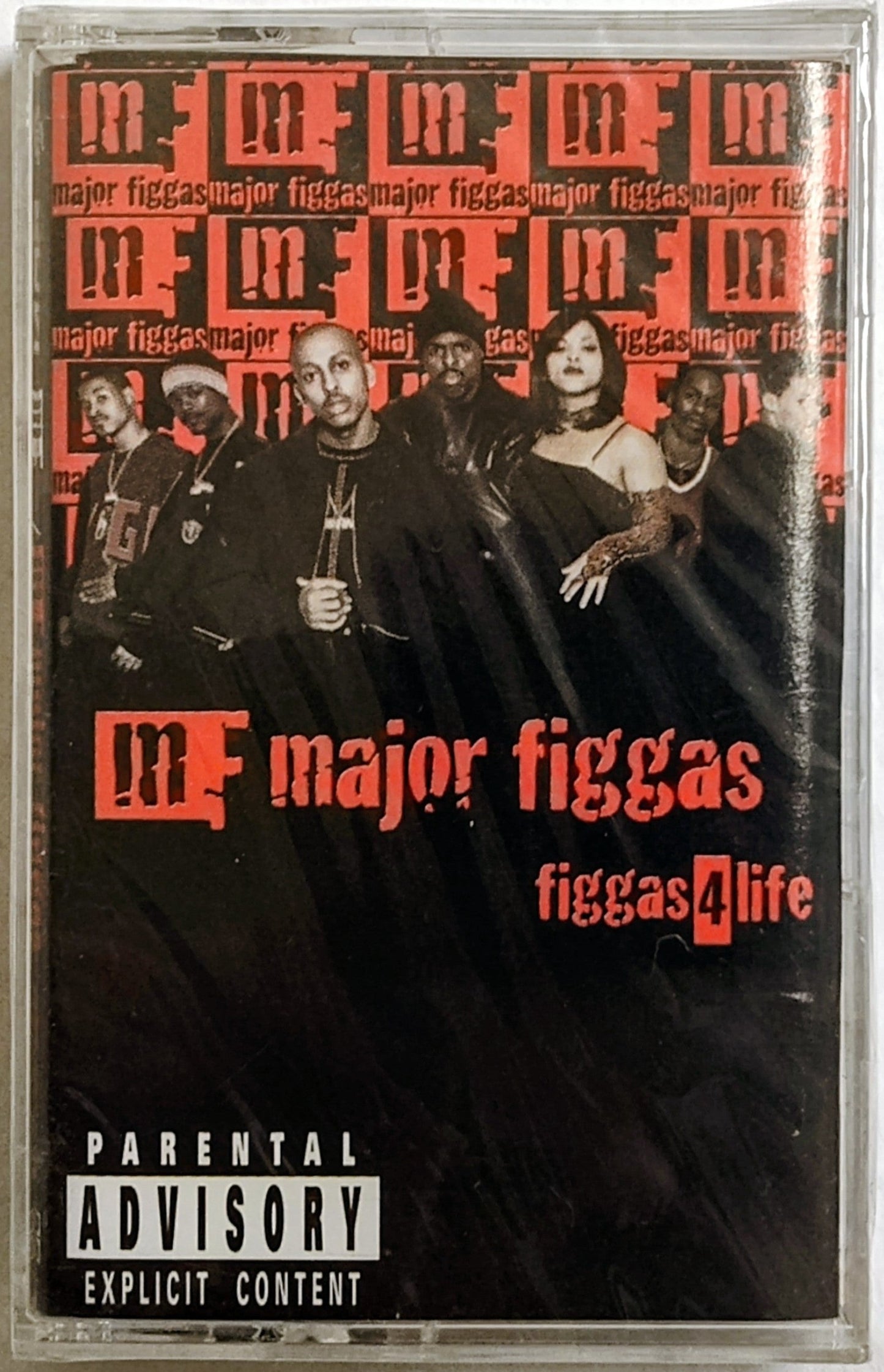 Major Figgas - “Figgas For Life” - CASSETTE TAPE NM/M (Sealed; 1cm tear in cellophane on underside of case)
