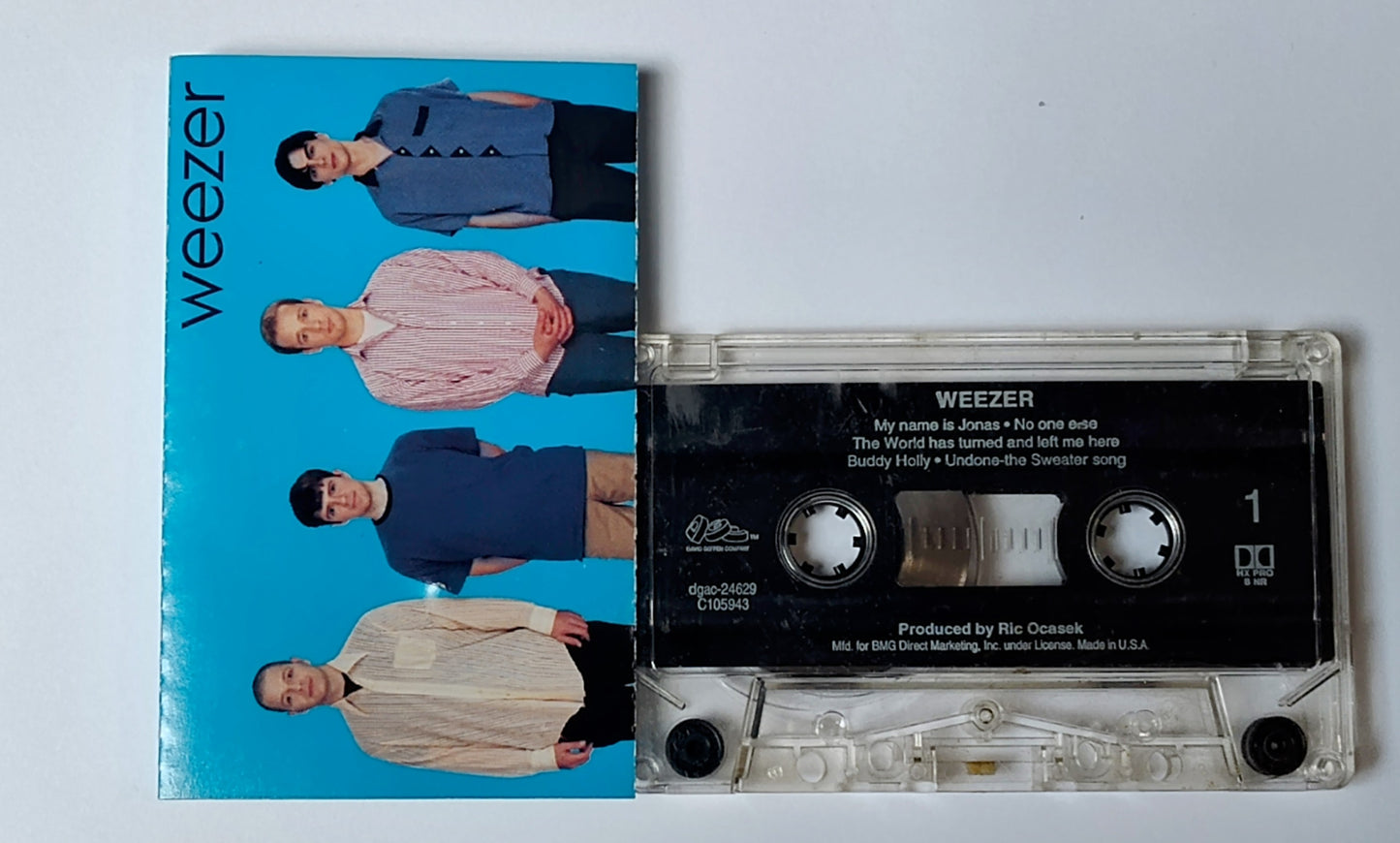 Weezer - "Weezer (aka "The Blue Album")" - CASSETTE TAPE (BMG Club; DOLBY HX PRO B NR) G+/G+
