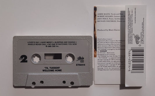 Til Tuesday (Aimee Mann) - "Welcome Home" - CASSETTE TAPE (DOLBY) VG/VG+