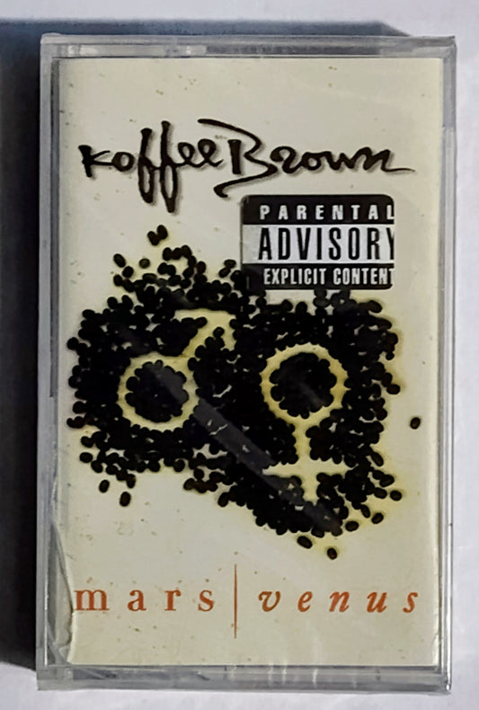 Koffee Brown - "Mars/Venus" - CASSETTE TAPE (DOLBY HX PRO B NR) VG+/M (Sealed; large crack in cover of case)