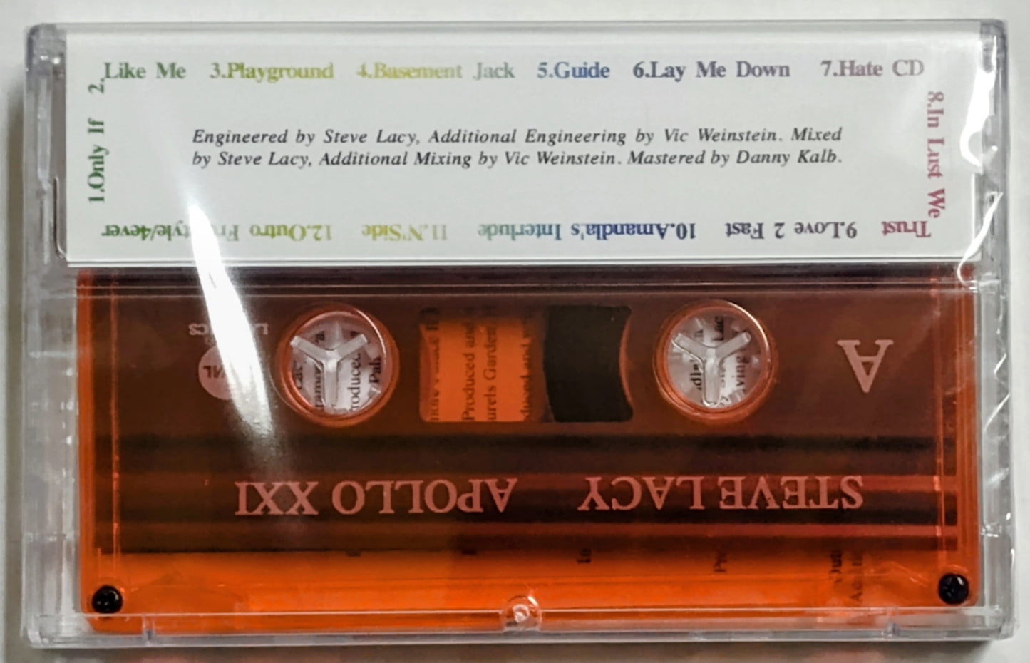 Steve Lacy - "Apollo XXI" - INDIE CASSETTE TAPE (Italy "Fan Club" Import) M/M (Sealed)