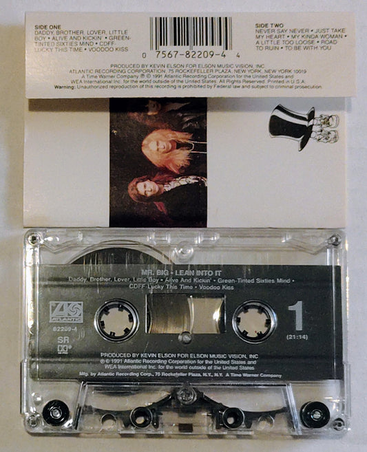 Mr Big - “Lean Into It” - CASSETTE TAPE VG+/VG+