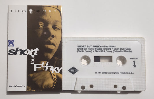 Too $hort - "Short But Funky" - CASSETTE TAPE (Maxi; DOLBY) VG+/VG