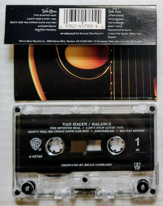 Van Halen - “Balance” - CASSETTE TAPE VG+/VG