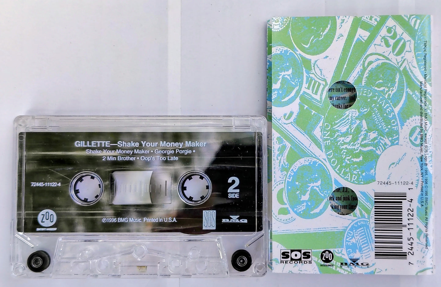 Gillette - “Shake Your Money Maker” - CASSETTE TAPE VG+/VG+
