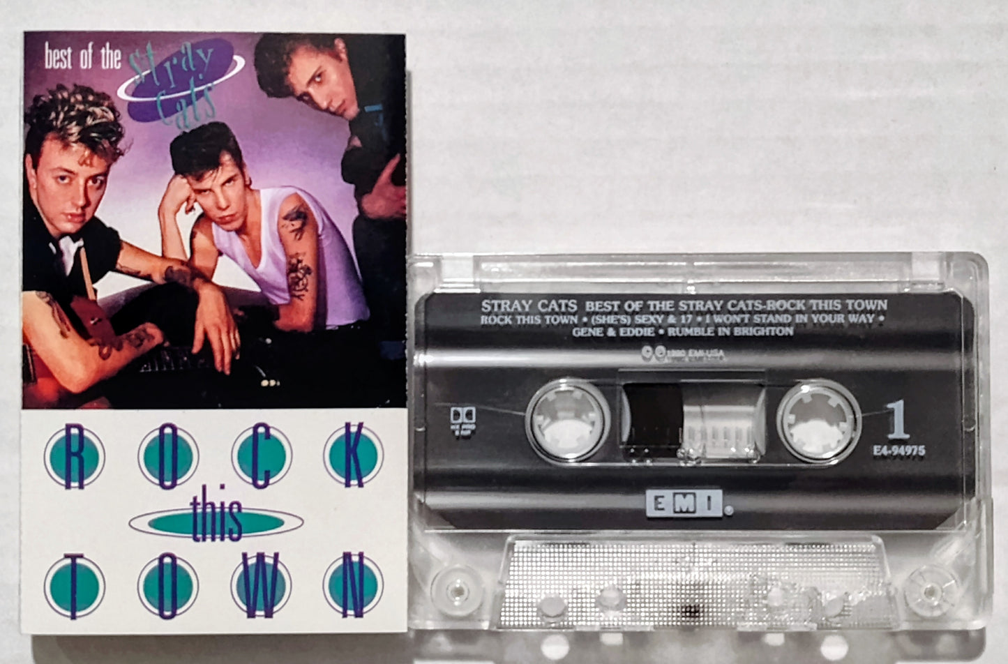 Stray Cats - “The Best Of The Stray Cats” CASSETTE TAPE VG+/VG+