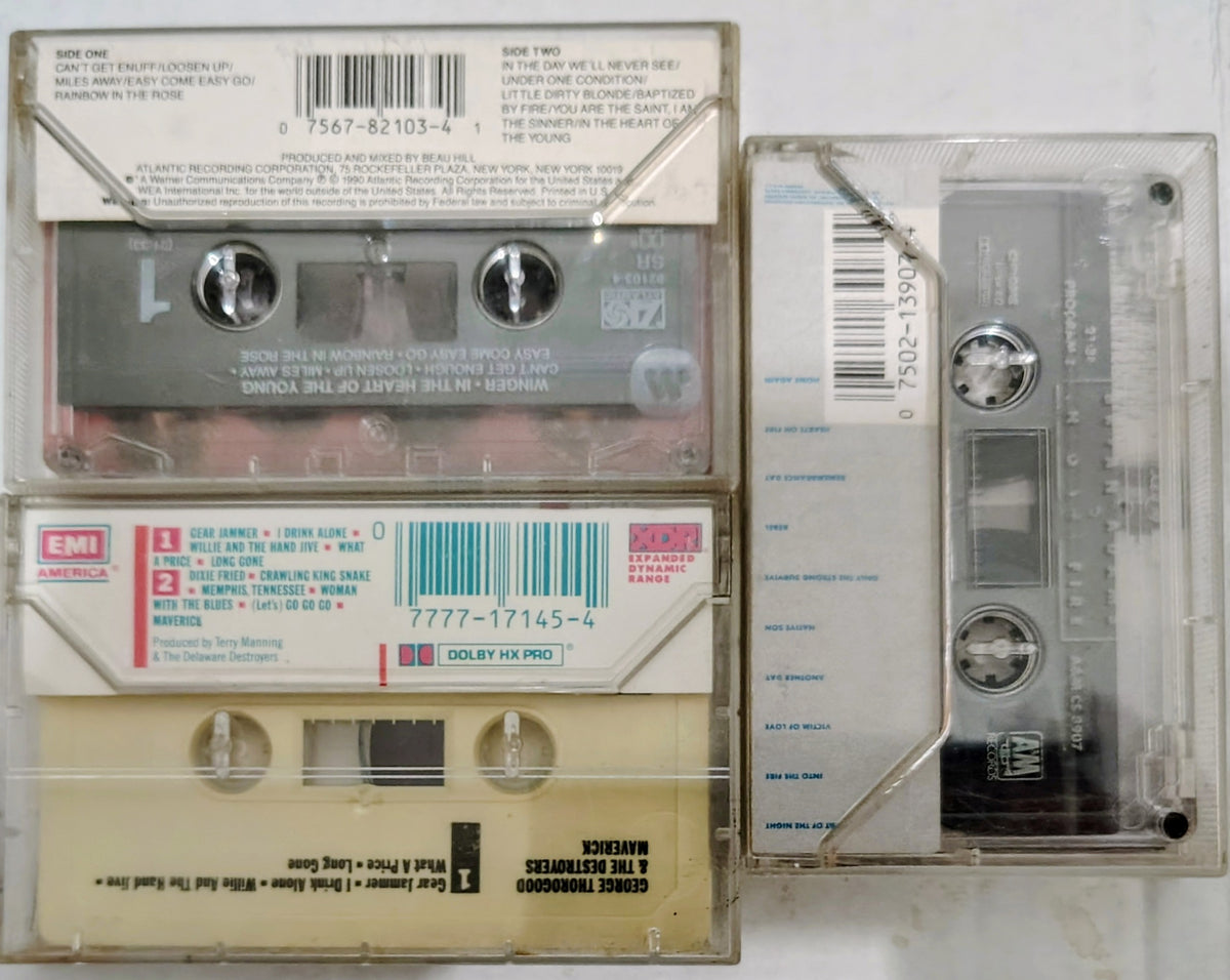 7-Tape Hard Rock Mini Batch (All Very Good overall) (Lot 6)
