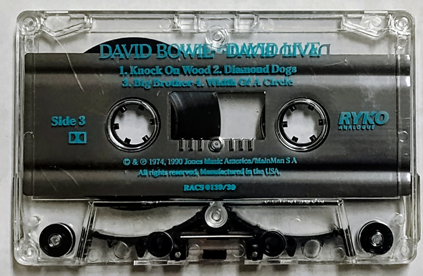 David Bowie - “David Live: David Bowie At The Tower Philadelphia” - CASSETTE TAPE (2x) VG+/VG+