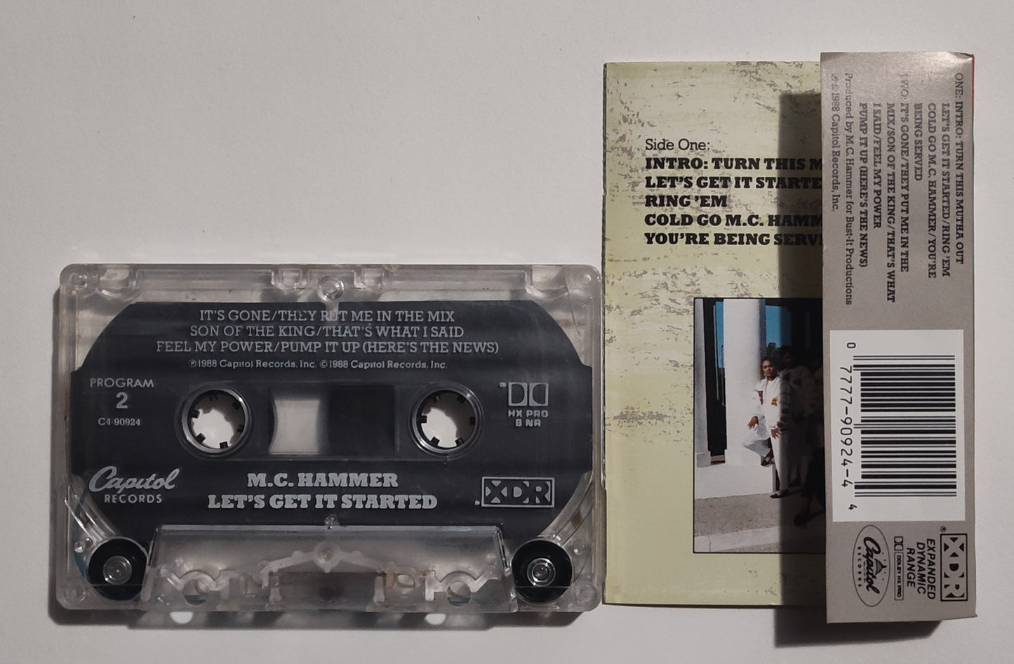M.C. Hammer - "Let's Get It Started" - CASSETTE TAPE (DOLBY HX PRO B NR) VG+/VG+