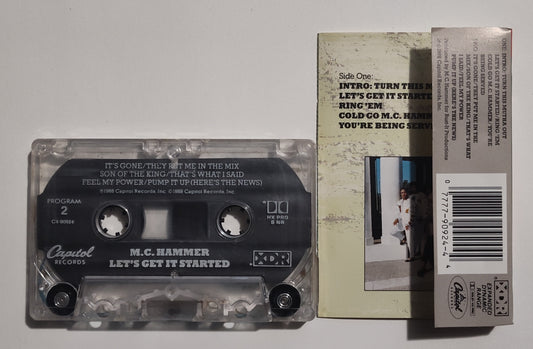M.C. Hammer - "Let's Get It Started" - CASSETTE TAPE (DOLBY HX PRO B NR) VG+/VG+
