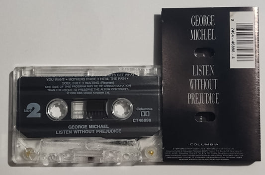 George Michael - "Listen Without Prejudice (Live)" - CASSETTE TAPE VG+/VG+