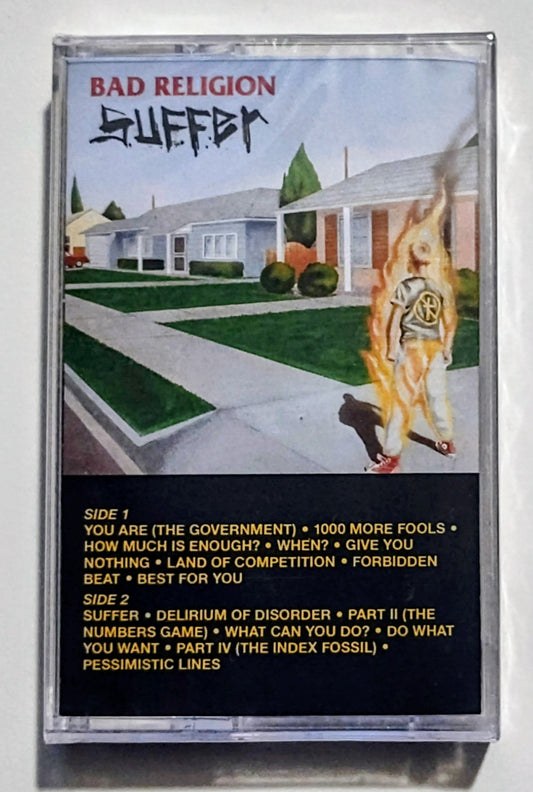Bad Religion - "Suffer (2025 Tapehead City Reissue; Black Shell)" - INDIE CASSETTE TAPE M/M (Sealed)