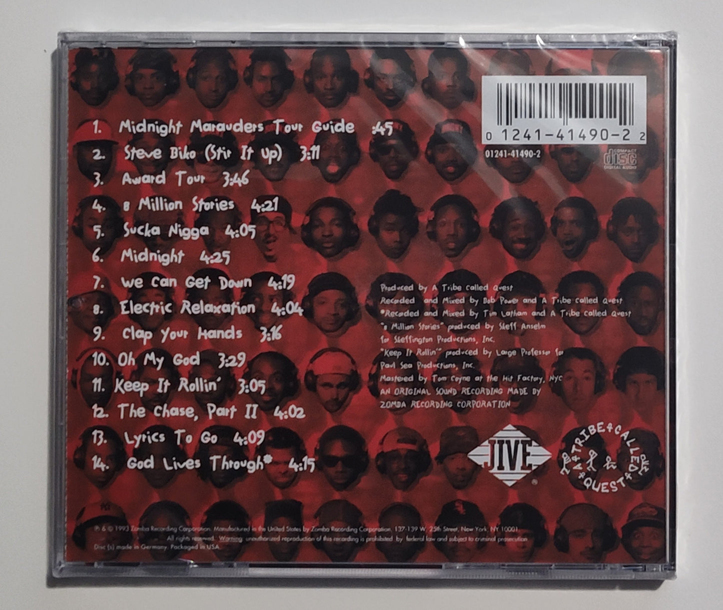 A Tribe Called Quest - "Midnight Marauders" - COMPACT DISC M/M (Sealed)