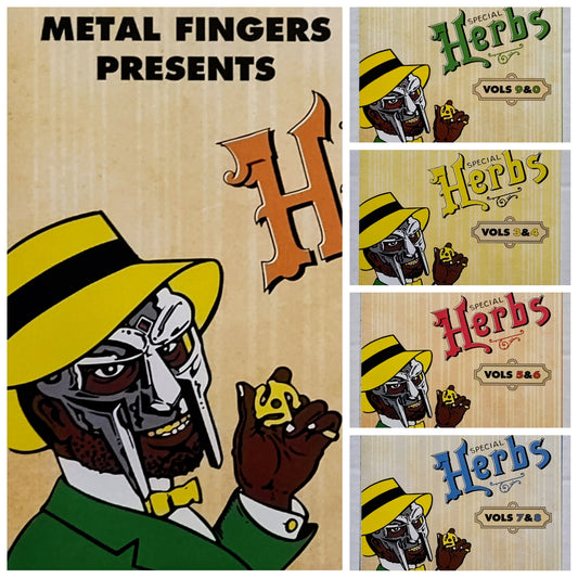 MF DOOM as Metal Fingers - "Special Herbs Vols 0-9 (5-Disc Complete Set)" - INDIE COMPACT DISC NM/NM