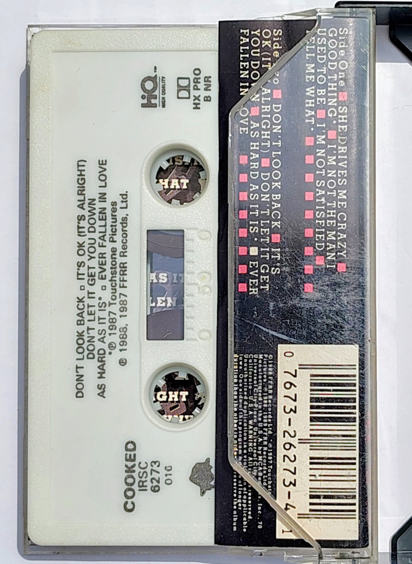 Fine Young Cannibals - "The Raw And The Cooked" - CASSETTE TAPE VG/VG+