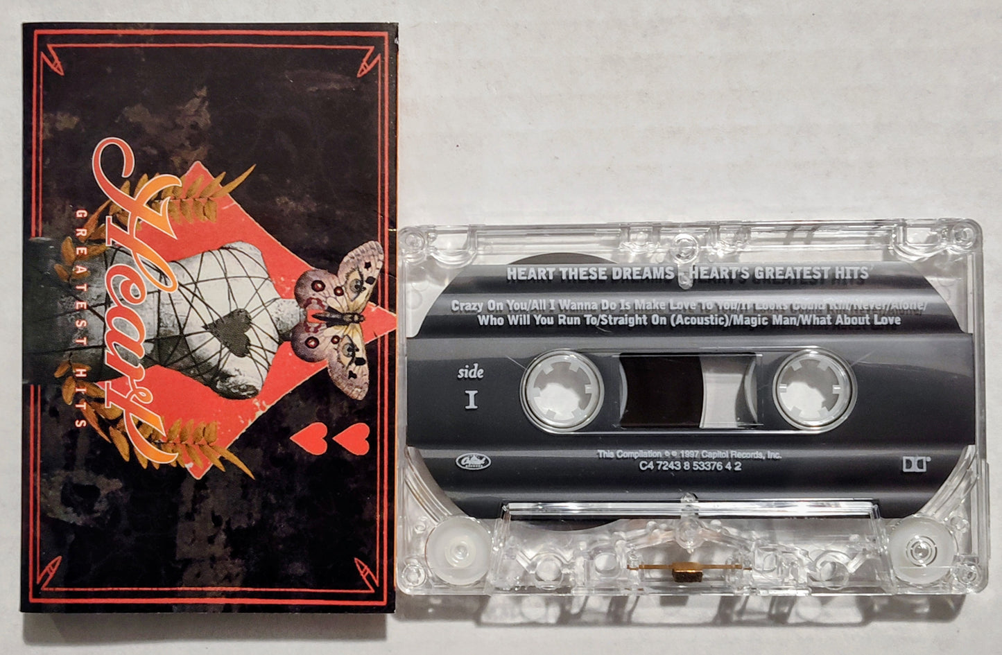 Heart - “These Dreams/Heart’s Greatest Hits” - CASSETTE TAPE NM/NM