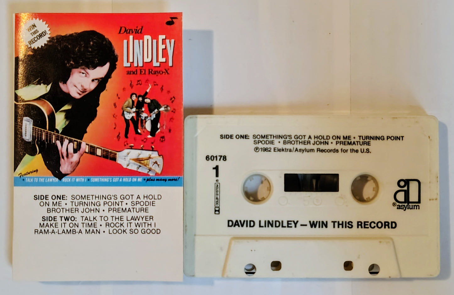 David Lindley And El Rayo-X - “Win This Record!” - CASSETTE TAPE VG+/VG