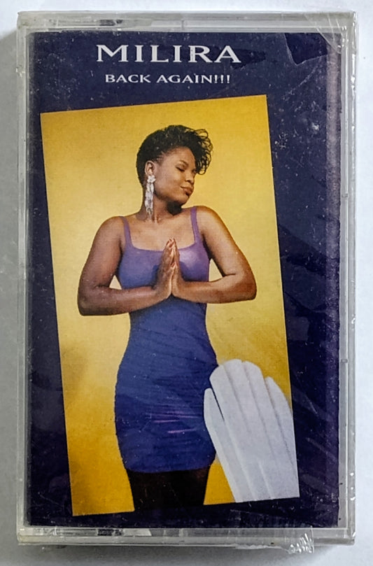 Milira - “Back Again!!!” - CASSETTE TAPE NM/M (Sealed; broken cellophane)