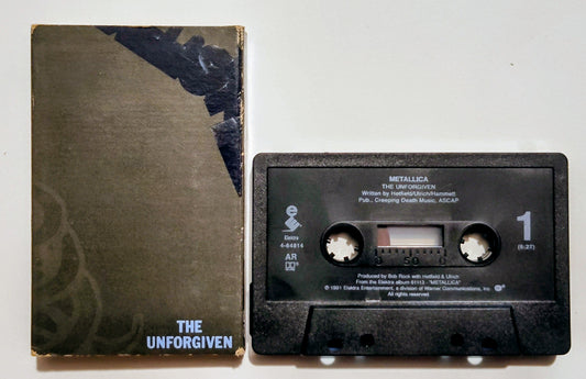 Metallica - "The Unforgiven" - CASSETTE TAPE (Single; AR; DOLBY HX PRO) G+/VG+