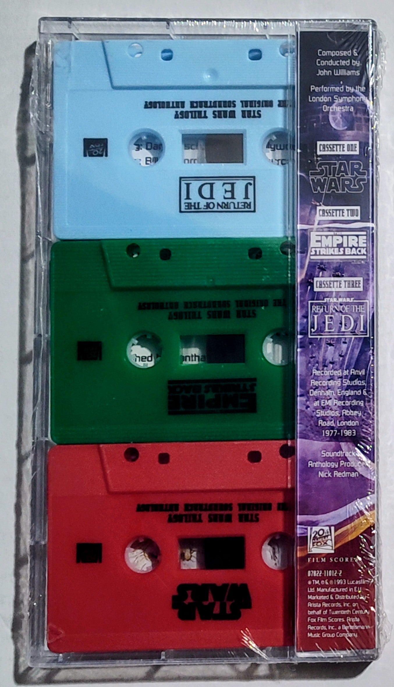 John Williams - "Star Wars Trilogy" - (3)CASSETTE TAPE(S) Italy "Fan Club" Limited Edition Import) M/M (Sealed; last copy)