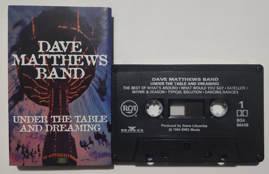 Dave Matthews Band - "Under The Table And Dreaming" - CASSETTE TAPE (Canada; black shell; DOLBY) VG/VG+
