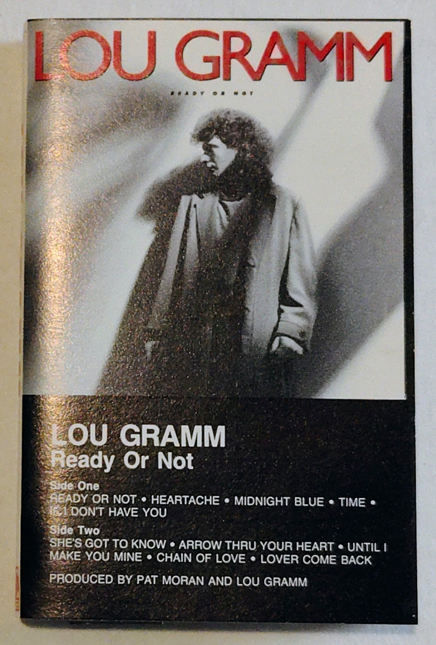 Lou Gramm - “Ready Or Not” - CASSETTE TAPE VG+/VG+