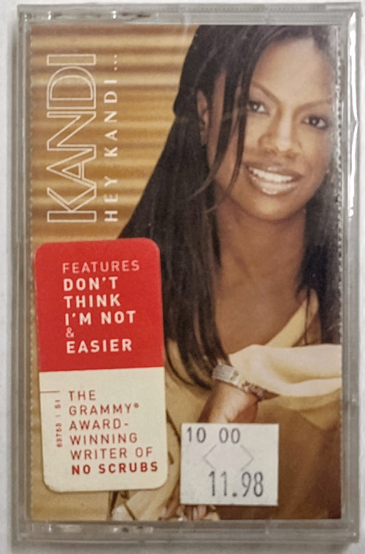 Kandi - “Hey Kandi…” - CASSETTE TAPE NM/M (Sealed; crack in spine and back of case)