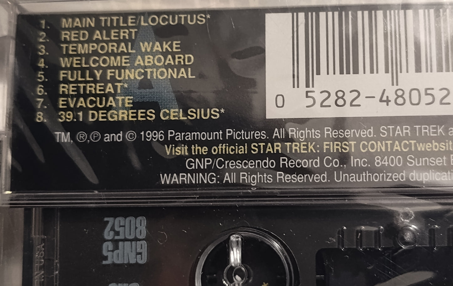Jerry Goldsmith - "Star Trek: First Contact Original Motion Picture Soundtrack" - CASSETTE TAPE M/M (Sealed)