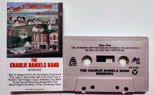 Charlie Daniels Band - "Windows" - CASSETTE TAPE (DOLBY) VG+/VG+