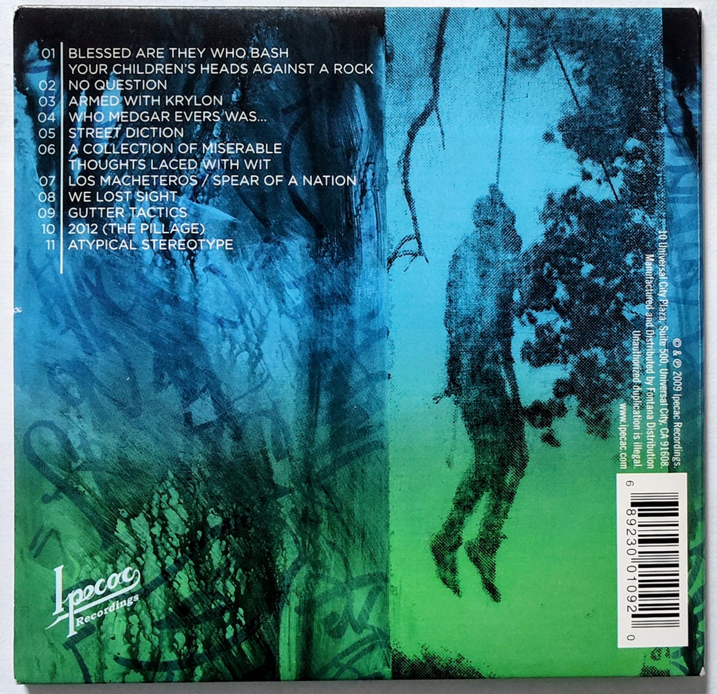 dälek - "Gutter Tactics" - COMPACT DISC NM/NM [Newark, NJ]