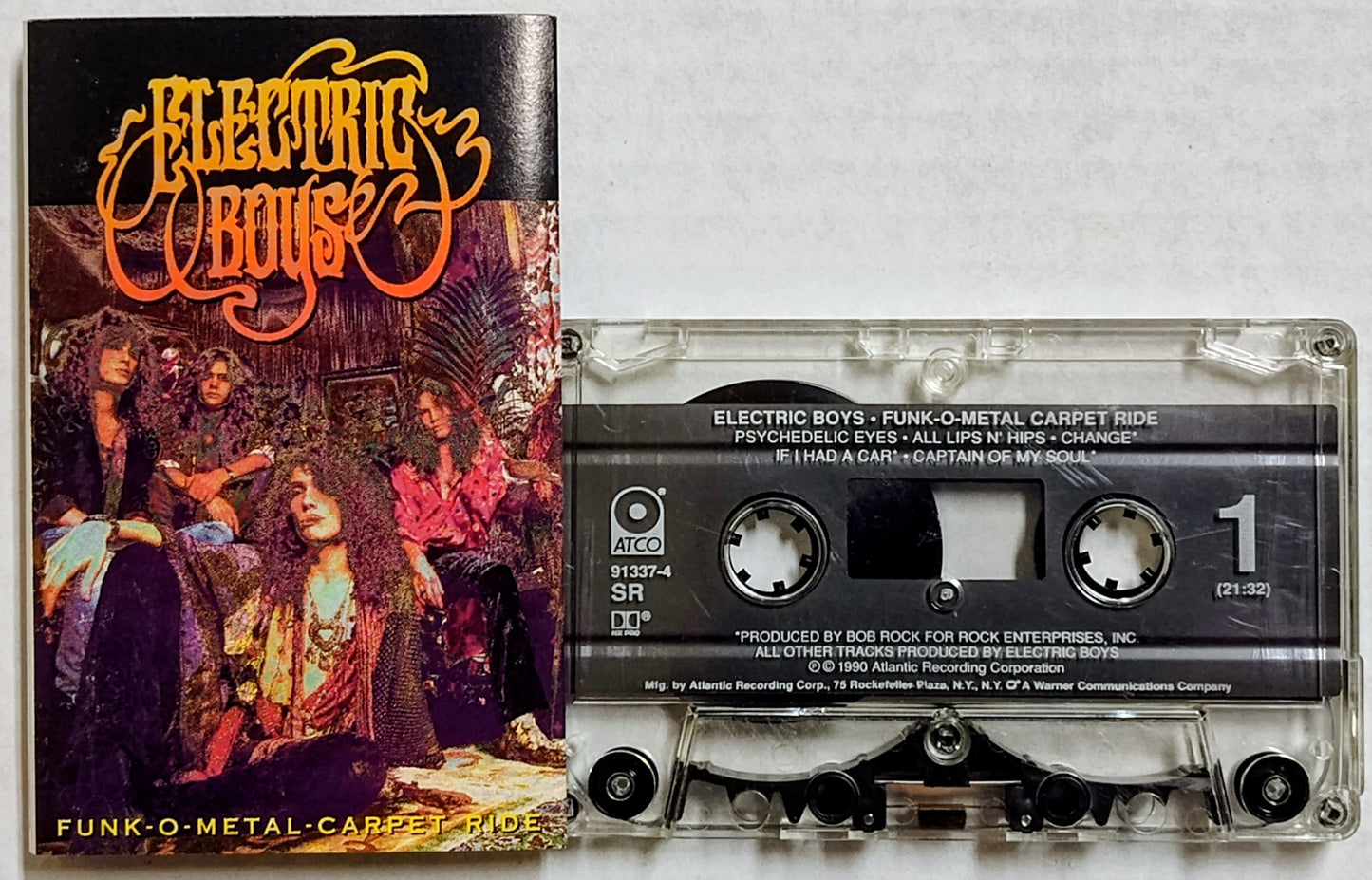 Electric Boys - “Funk-O-Metal Carpet Ride” - CASSETTE TAPE VG+/VG
