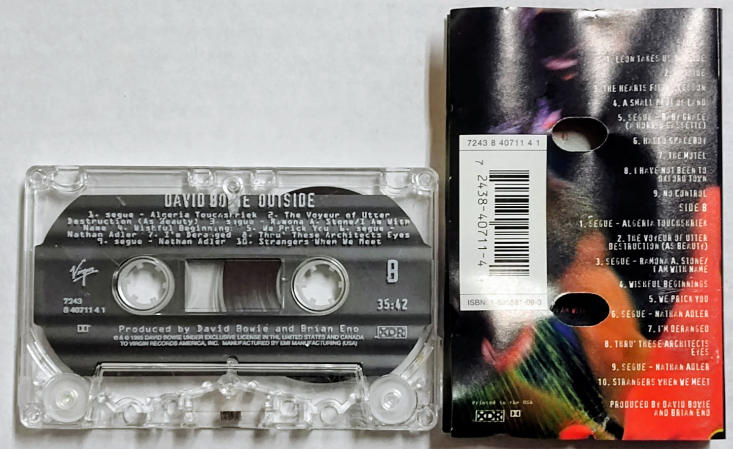 David Bowie - “Outside” - CASSETTE TAPE VG/VG