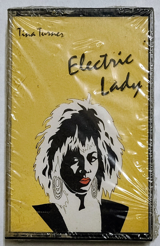 Tina Turner - “Electric Lady Vol. One” - CASSETTE TAPE NM/M (Sealed; crack in cover; torn cellophane)